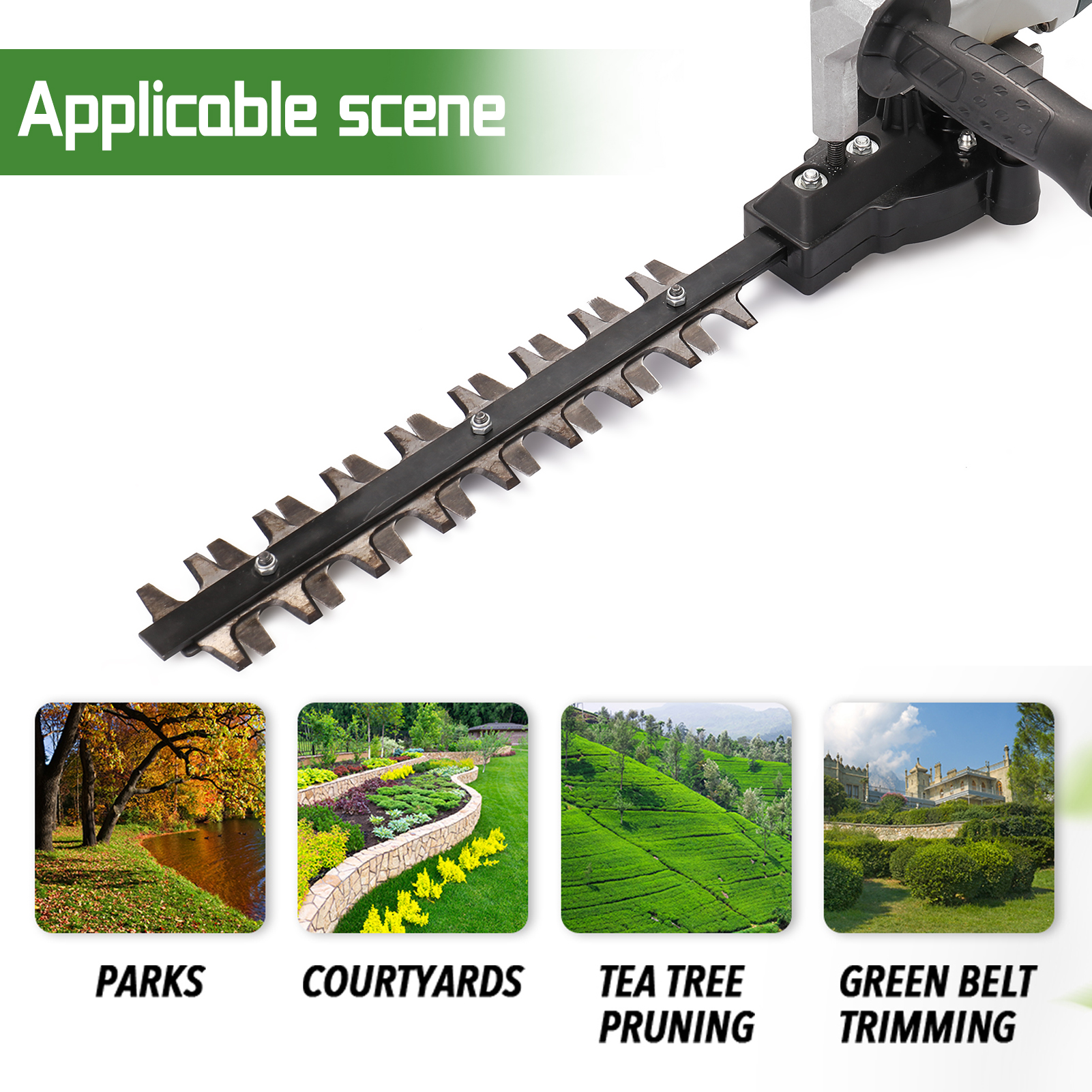Angle Grinder Refit Garden Pruning Machine Tool Hedge Trimmer Pruning Tools Garden Household Outdoor Modified Tool Accessory Compatible with 110 115 Type Angle Grinder. 