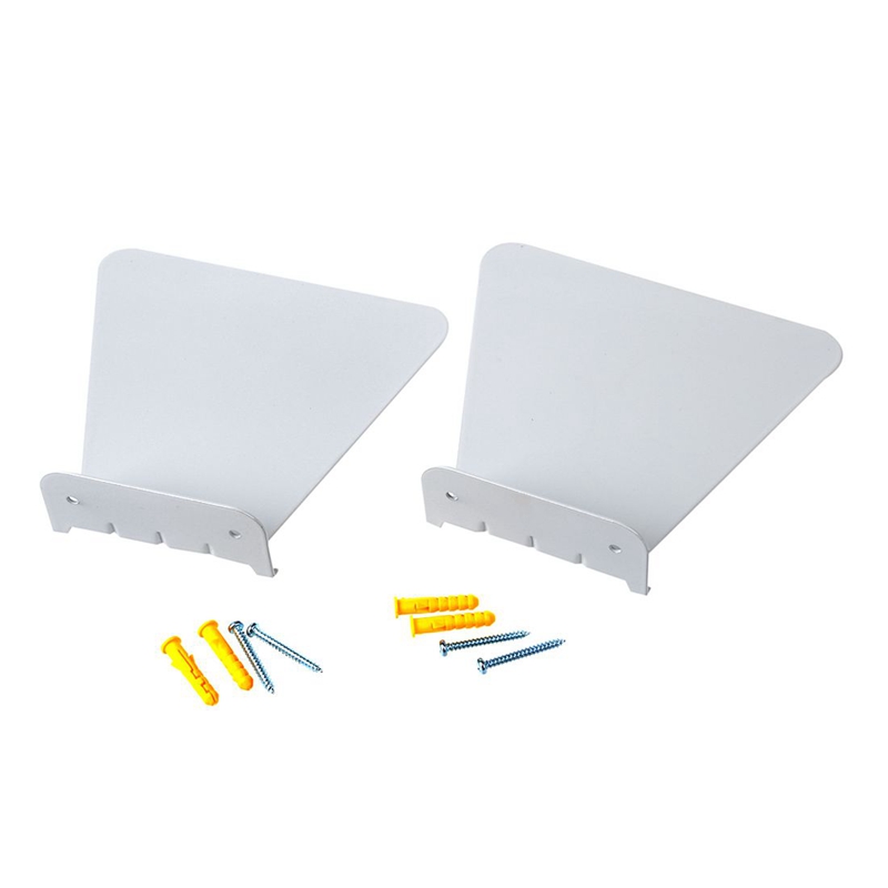 4pcs Modern Iron book shelf wall invisible bookshelf for home decoration Floating Bookshelf(White). 