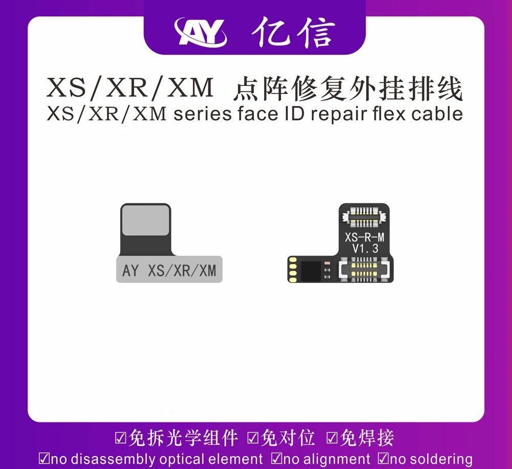AY108 True Tone Dot Matrix Projector Repair Programmer For iPhone 8-14 Pro MAX Face ID/Battery FPC Flex Cable Read/Write Tool. 