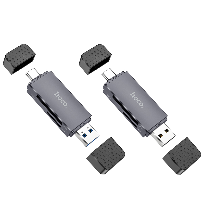 hoco HB45 3.0 Card Reader USB/Type-C3.0 to SD+TF3.0. 