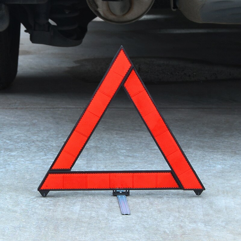 Car Early Warning Device Signage Reflective Triangle Car Safety Warning Emergency Road Signs Car Breakdown Warning Triangle Hazard Folded Stop Sign Reflector. 