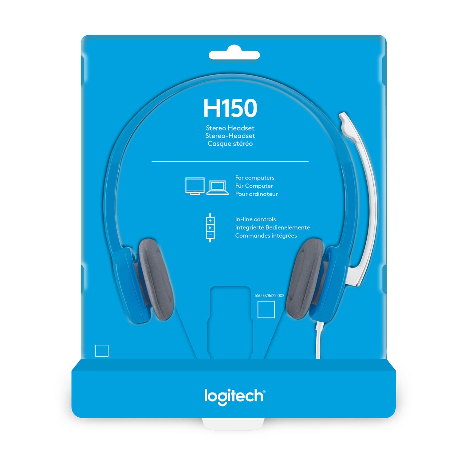 Logitech H150 Wired Headset, Stereo Headphones with Rotating Noise-Cancelling Microphone, Dual 3.5 mm Audio Jack, In-Line Controls, PC/Mac/Laptop: Buy Online at Best Prices in Bangladesh | Daraz.com.bd