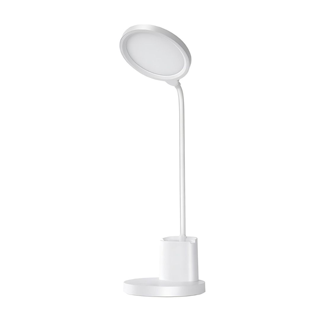 Uonlytech USB Desk Lamp White Eye Protection Small Table Lamp Student