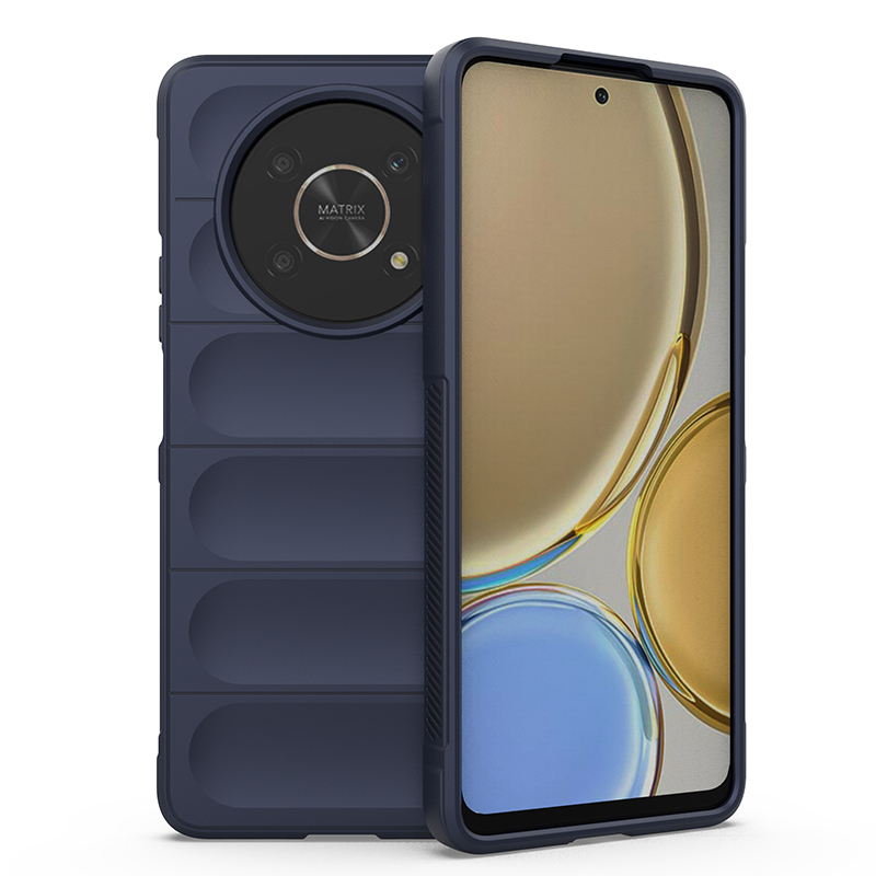 AMWEI Cover per Huawei Honor Magic 4 Lite (Magic4 Lite) 5G / X9, Slim Laureato Custodia Posteriore in Vetro Temperato 9H, Bordo in TPU Bumper in Silicone Protettiva Case - 3