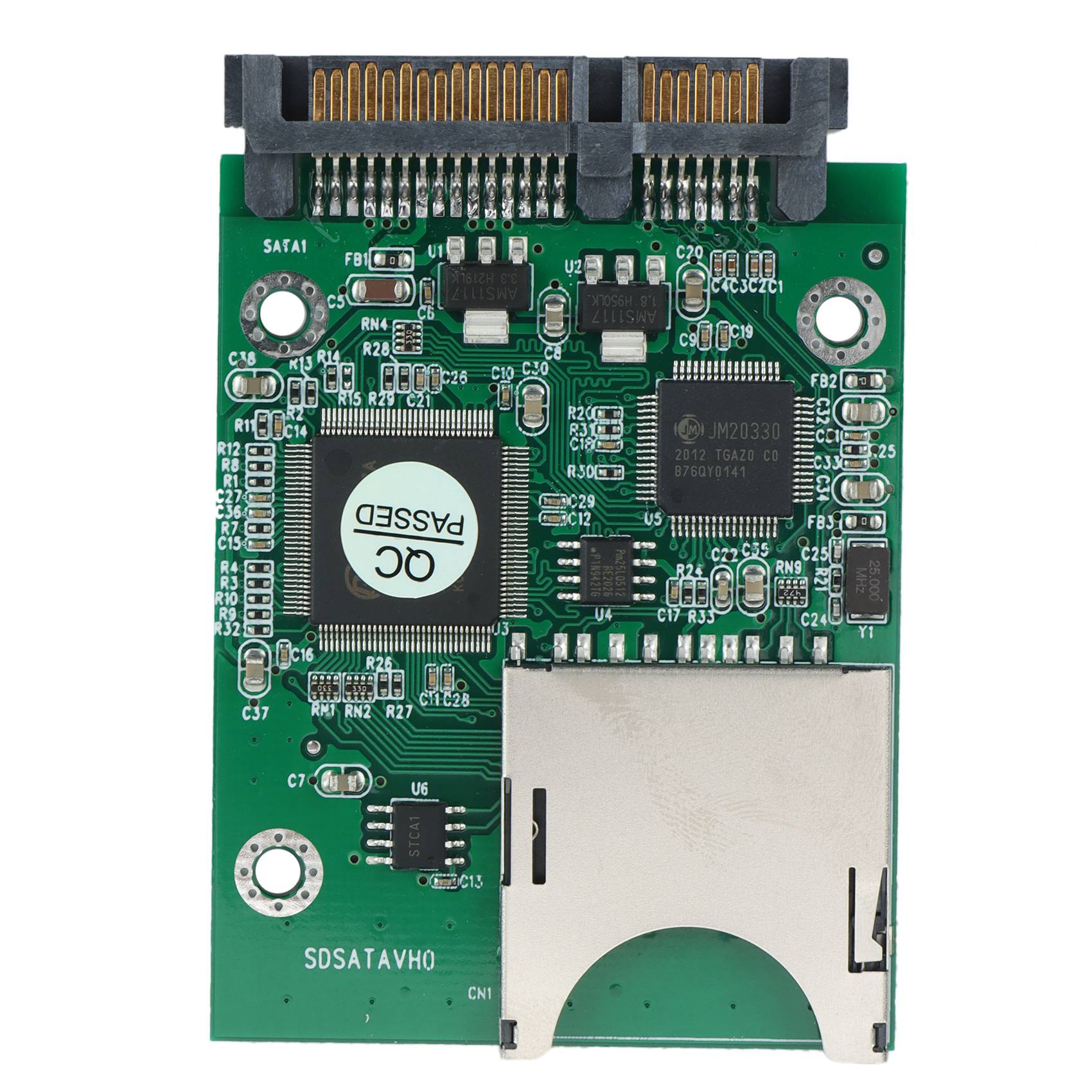 SRIWEN SD SDHC Secure Digital MMC Memory Card to 7+15P SATA Serial ATA Converter Adapter Easy Installation No Driver Required. 