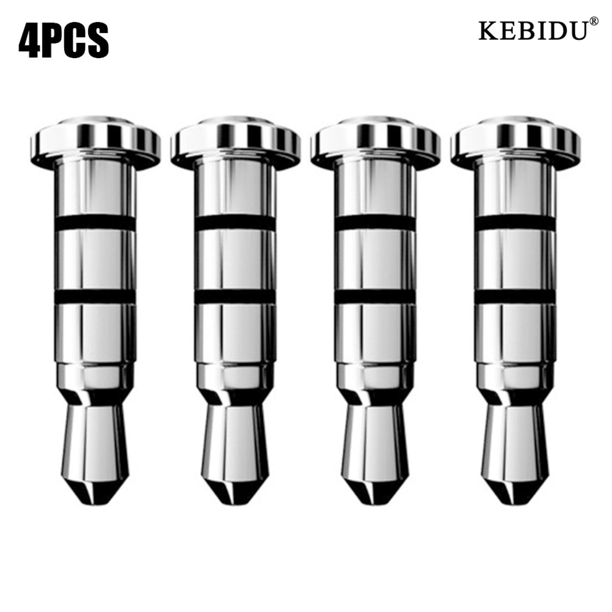 Kebidu 4PCS 3.5mm Earphone Jack Klick Quick Button Smart Key Dustproof Plug