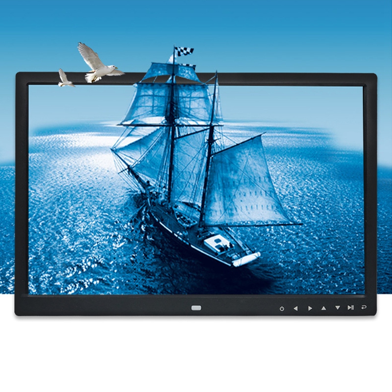 12 Inch Digital Picture Frame Multi-Function HD 1280X800 with Press Button Electronic Photo Album US Plug. 