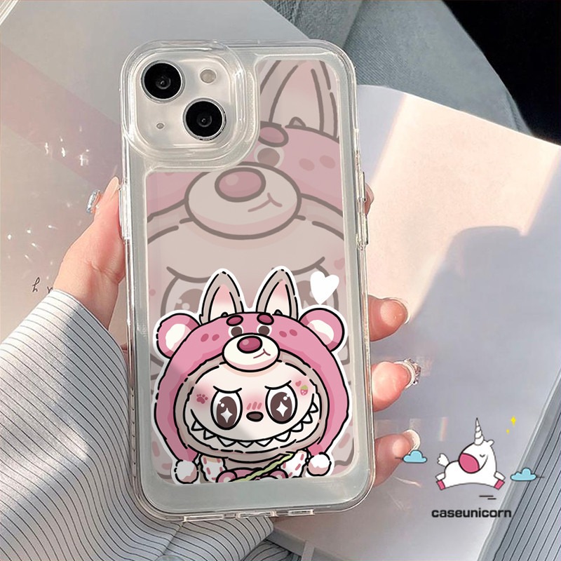 Cartoon Labubu Doodle Lotso Case for Redmi 10 9A 9C A2 13C 9T 10A 12C 10C 12 A1 9 Note 13 8 10 11 9 10s 11s 12 Pro Max Poco M3 X5 X6 Pro Mi 12 11 Trendy Cute Pop Mart Couples Cover. 