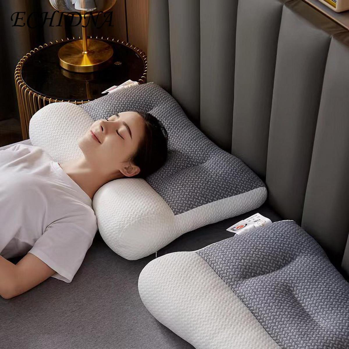 ECHIDNA Cervical Pillow Ear Groove Design Ergonomic Reverse Traction Pillow