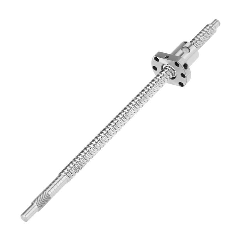 Backlash-free rolled recirculating ball nut SFU1204 300 mm screw without lateral end supports