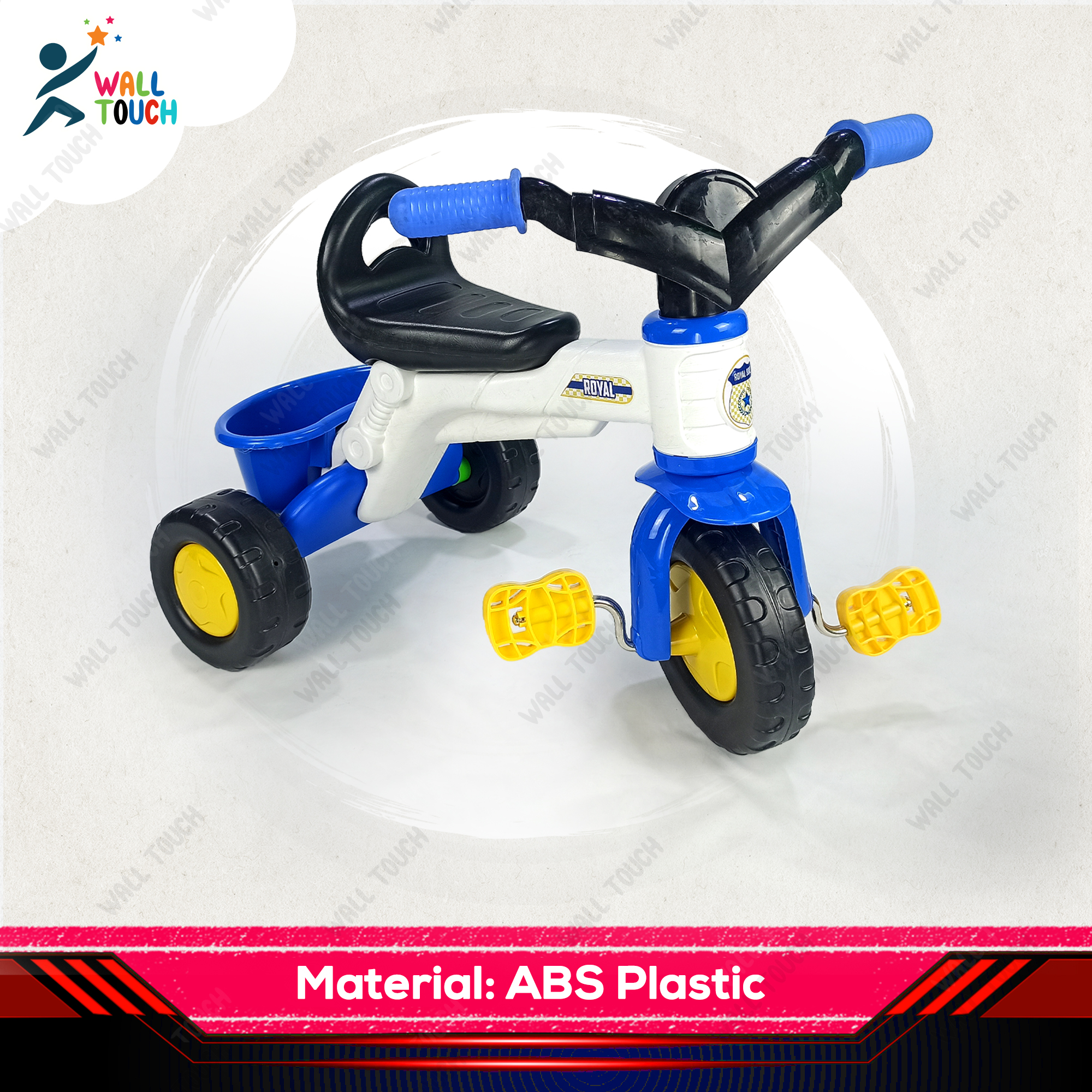 High Quality Royal Bike 3 Wheeler Ride on Tricycle for Children of 1-3 years,  Easy to Use And Maintain - Reliable and Durable