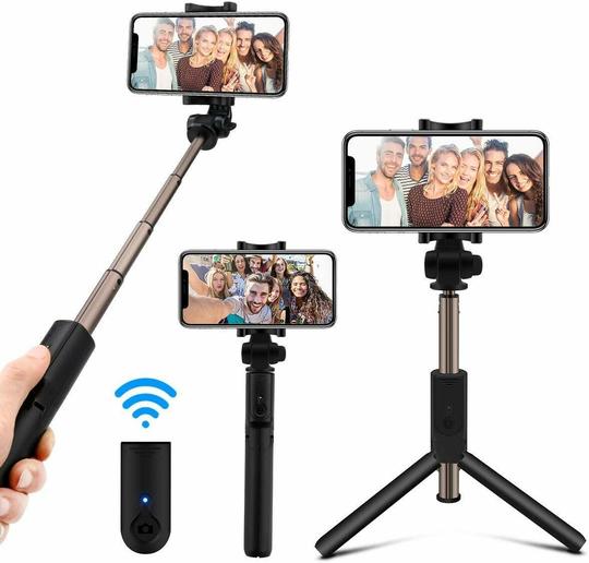 K07 Extendable Bluetooth Selfie Stick Mob/Ile Ph/One Tripod Desktop Holder For Selfie Live Broadcast. 