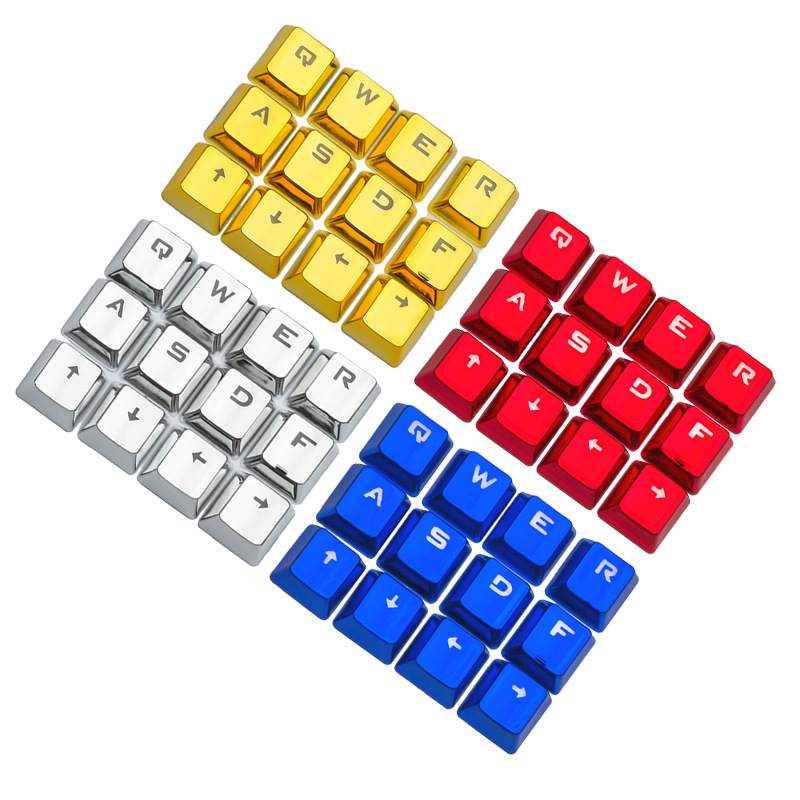 E elements metallic lacquered keycaps 12 key combo mechanical keyboard keycaps Overwatch LOL gaming exclusive