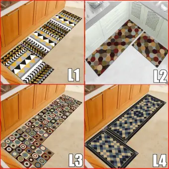 2pcs Home Kitchen Floor Mat Non Slip Runner Anti Fatigue Rug Set Door Decor Buy Online At Best Prices In Bangladesh Daraz Com Bd
