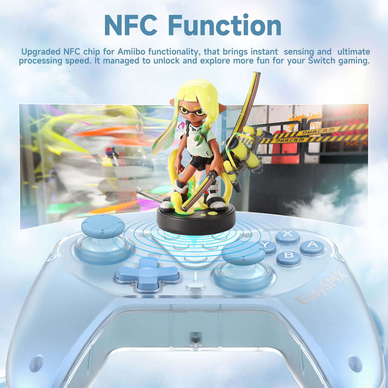 EasySMX T39 Pro Wireless Switch Controller Compatible with Nintendo Switch, PC, Steam Deck, NFC Gamepad, Hall Joystick. 