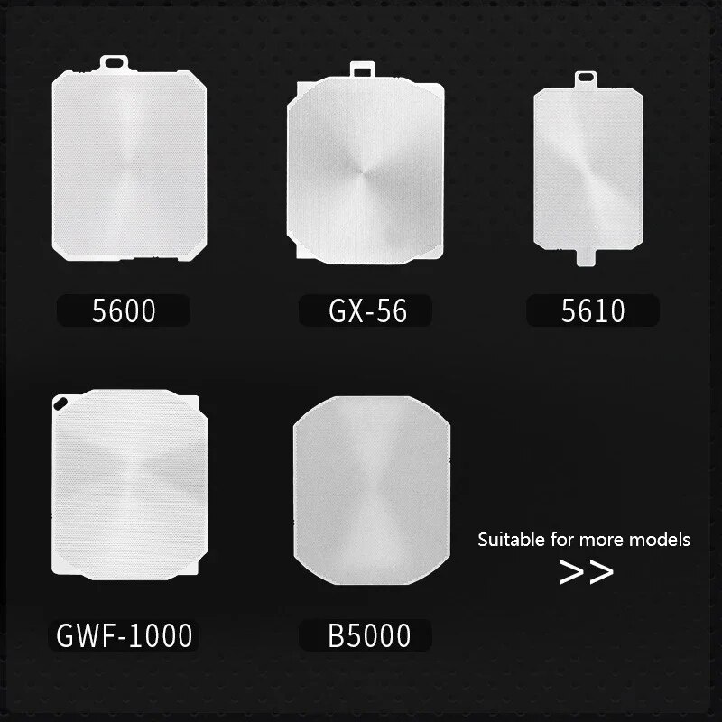 Metal Watch Dial For Casioak DW5600 GW-M5610 DW-6900 GMW-B5000 GX-56 GWF-1000 DIY Sun Pattern Steel Panel Modified Accessories. 