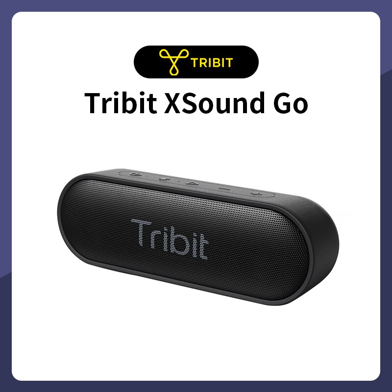 Tribit XSound Go Portable Bluetooth Speaker IPX7 Waterproof Better Bass 24-Hour Playtime For Party Camping Speakers Type-C AUX. 
