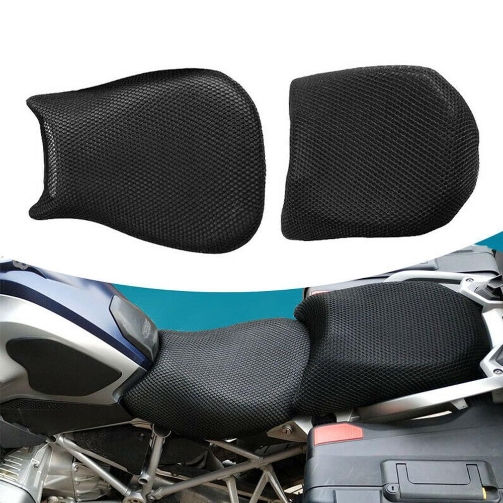 Comfortable Motorcycle Seat Cover Breathable Cooling Mesh Fit Set