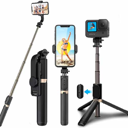 Q07 Bluetooth Selfie Stick Tripod Mobile Stand for Shorts