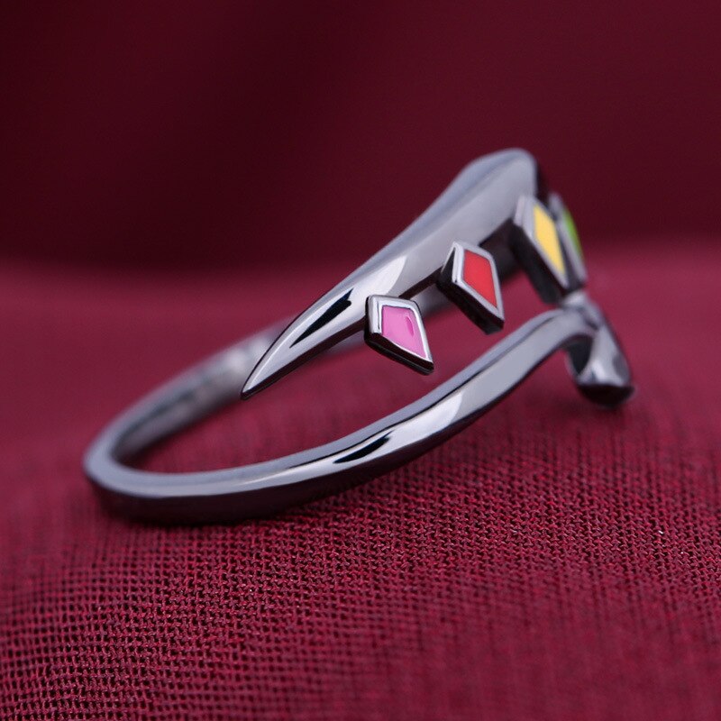 Game Touhou Project Ring Flandre Scarlet Cosplay Opening Adjustable Unisex Rings Jewelry Accessories Prop Gift. 