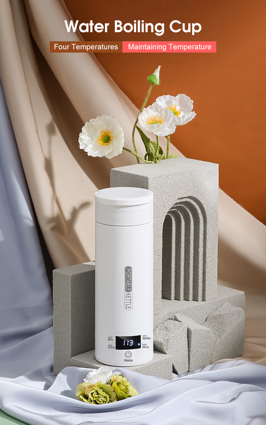 MAYTTO Boiling Water Cup Electric Heating Cup Portable Thermos