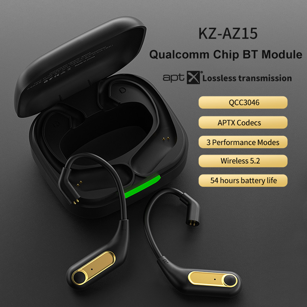 KZ AZ15 AZ10 AZ09 Pro Wireless Bluetooth 5.2 HIFI Earphone B/C PIN Connector Replaceable Plug Ear Hook For KZ ZSN Pro X EDC ZSX. 