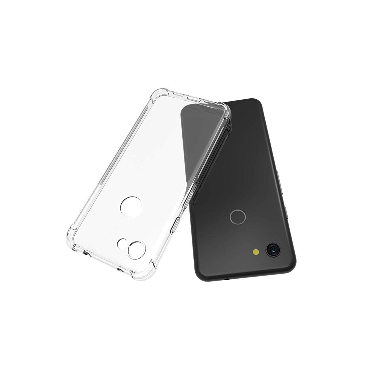 Google Pixel  3A Transparent  Soft & Flexible TPU Mobile  Back Cover (Back Case Cover For Smartphone)