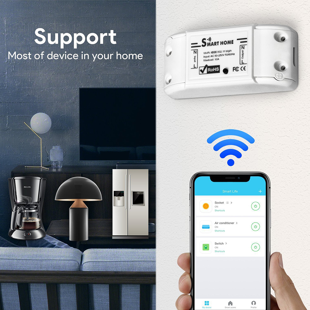 Smart WiFi Wireless Switch For Cell Phone APP Remote Control Timing Control hot sell. 