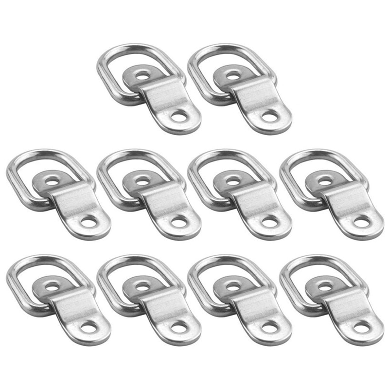 10x Cargo Lashing Surface Mount D Ring Staple Cleat Tie Down Ring Trailers For Vans Trucks Horsebox Boat Ropes Car Fastener Clip Buy Online At Best Prices In Bangladesh Daraz Com
