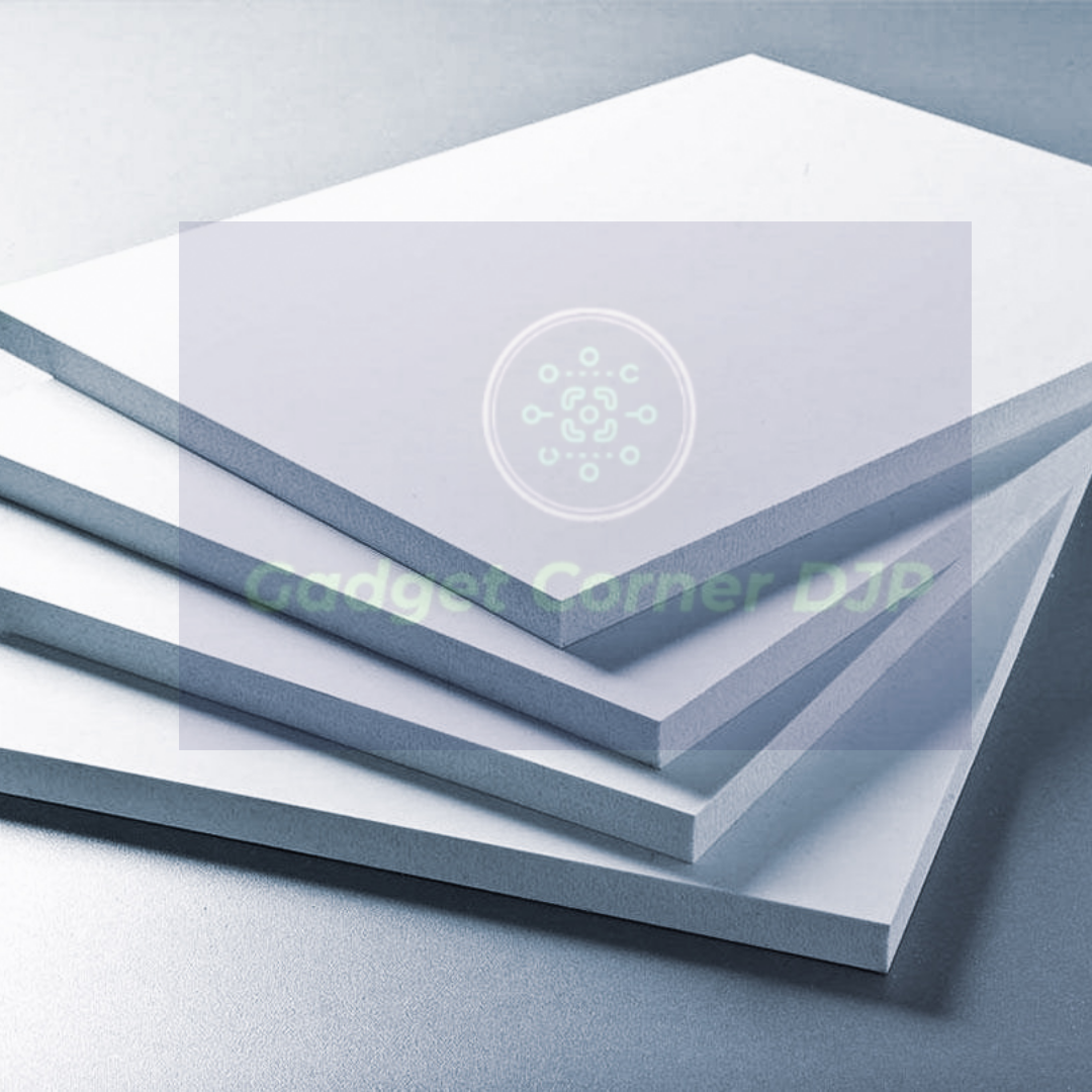 PVC Board 8mm 5 pcs white colour for DIY project model. 