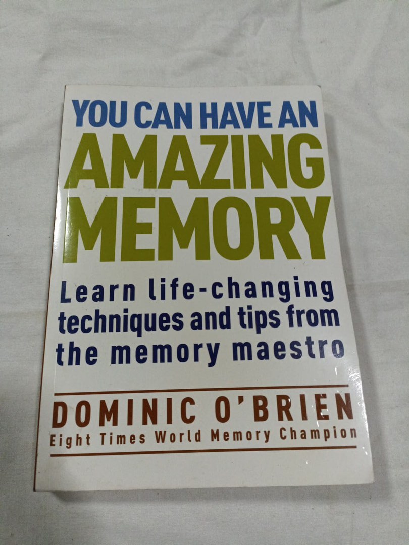 You Can Have an Amazing Memory by Dominic O'Brien - Premium - Paperback. 