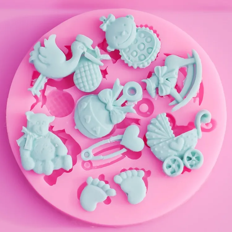 Baby shower cake on sale moulds