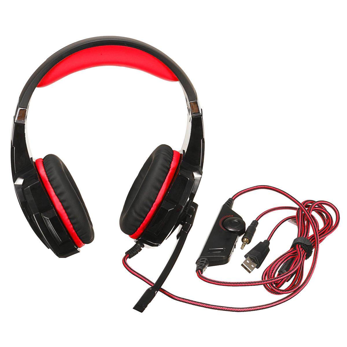 laptop parts Noise Cancelling Gaming Headset With Mic Stereo Bass LED Light For PC Computer. 