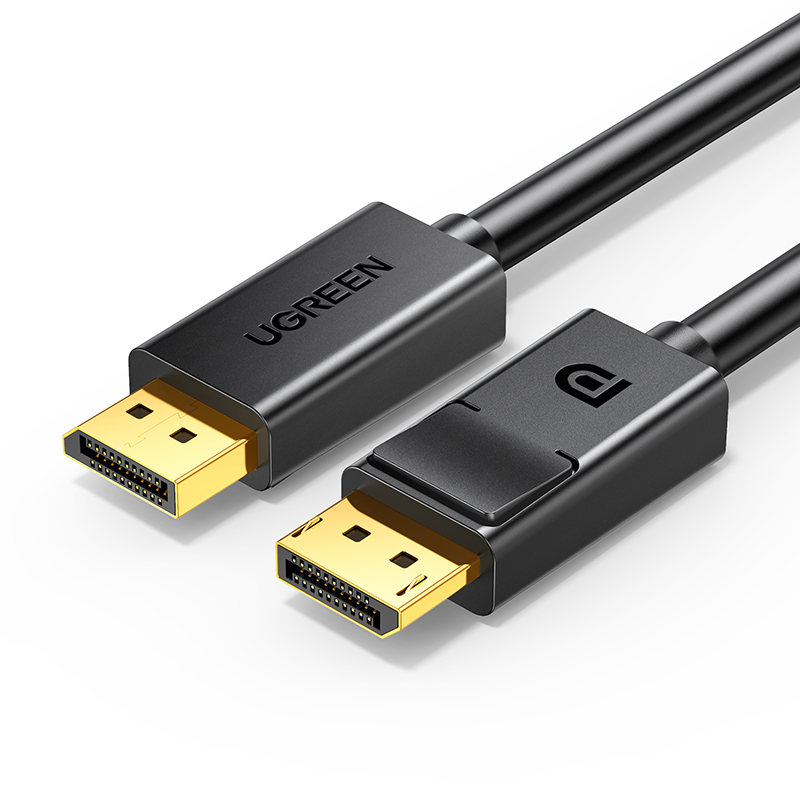 UGREEN 10245 DP Male to  Male Cable 1.5m (Black) #DP102 - 4K DisplayPort Cable - DisplayPort 1.2 -  Support 4K@60Hz; 2K@144Hz - Suitable for Laptops and PC - 3D, Extend & Mirror mode supported. 