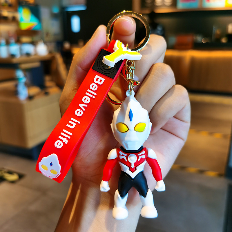 Ultraman Action Figure Ultraman Tiga Keychain Keychain Ultraman Geed Keychain Backpack Pendant Model Car Keychains. 