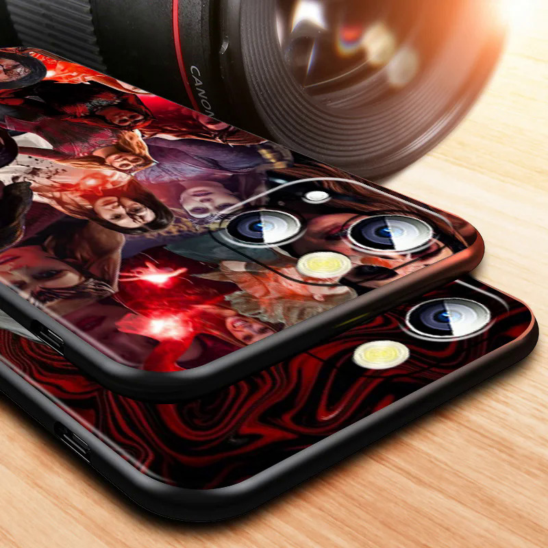 Marvel Wanda Django Maximoff Phone Case For Apple a Phone 14 13 12 11 XS XR X 8 7 6 6S 5S SE Pro Max Plu mini Black Cover. 