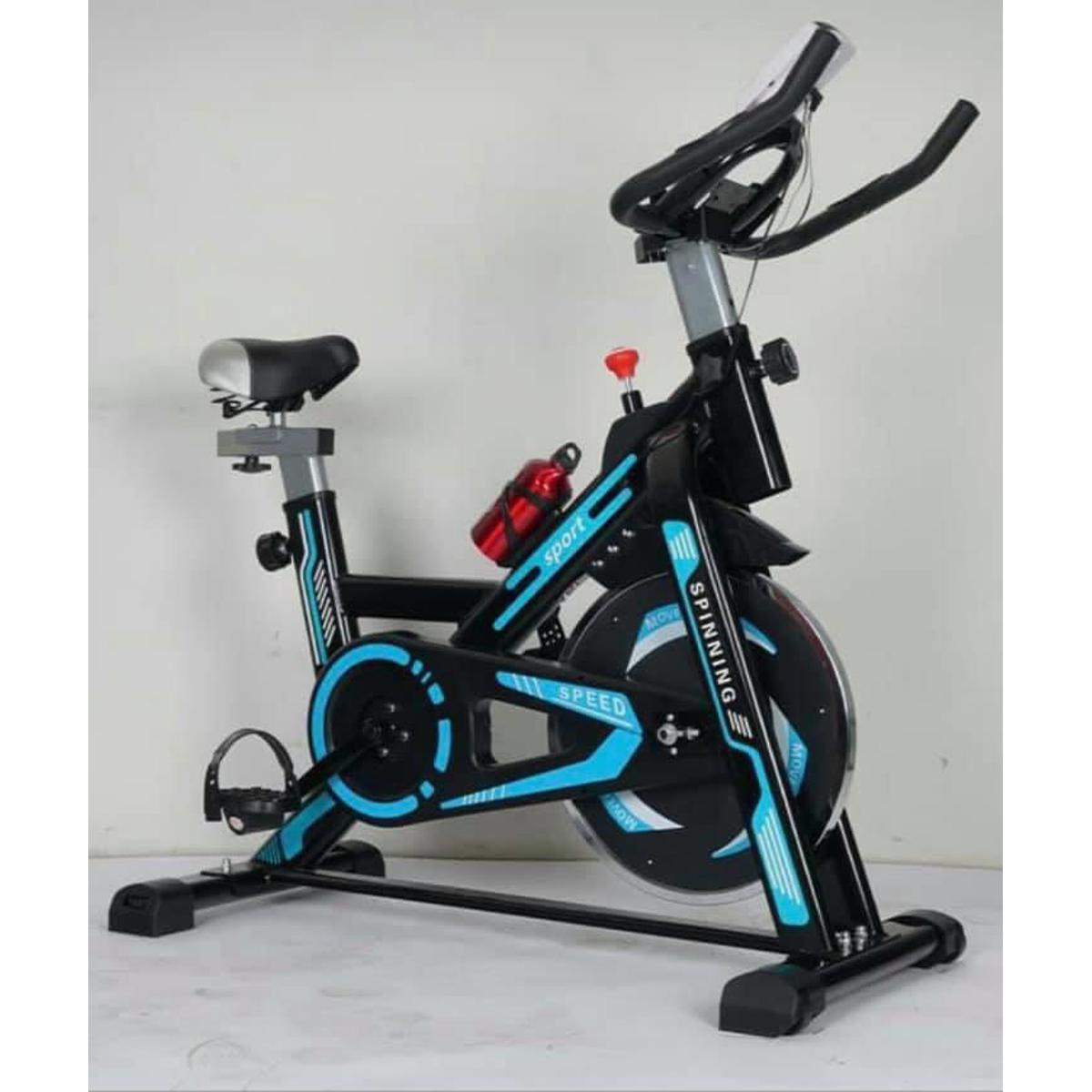 Bicicleta spinning fija discount centurfit 8 kg azul