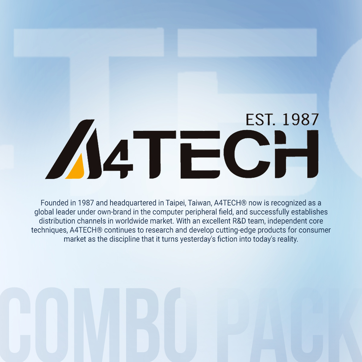 A4TECH 4200N Wireless Keyboard Mouse Combo - 2.4G Wireless - 12 Multimedia Hotkeys - 1000 DPI - For PC/Laptop - Black. 