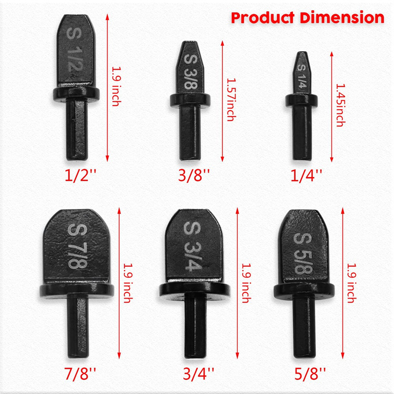 7Piece Black Steel Manual Copper Pipe Swaging Tool Drill Bit 6Pcs Pipe Expander Drill Bit 5 in 1 Air Conditioner Copper Pipe Expander. 