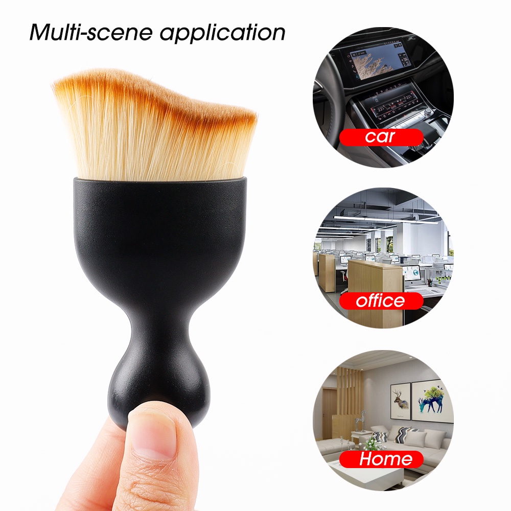 1Pc Arc Car Interior Cleaning Soft Brush Dashboard Air Outlet Gap Dust Removal Detailing Brush for Auto Maintenance Cleaning Tool. 