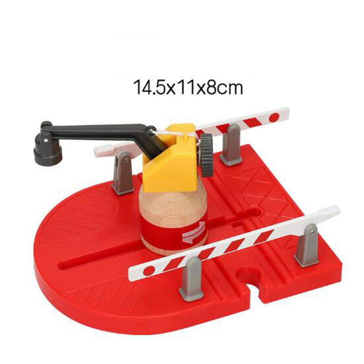 【happy one】Wooden Track Accessories Cranky Crane Toys Magnetic Decorations with Brio Wooden Track Chlidren Toys