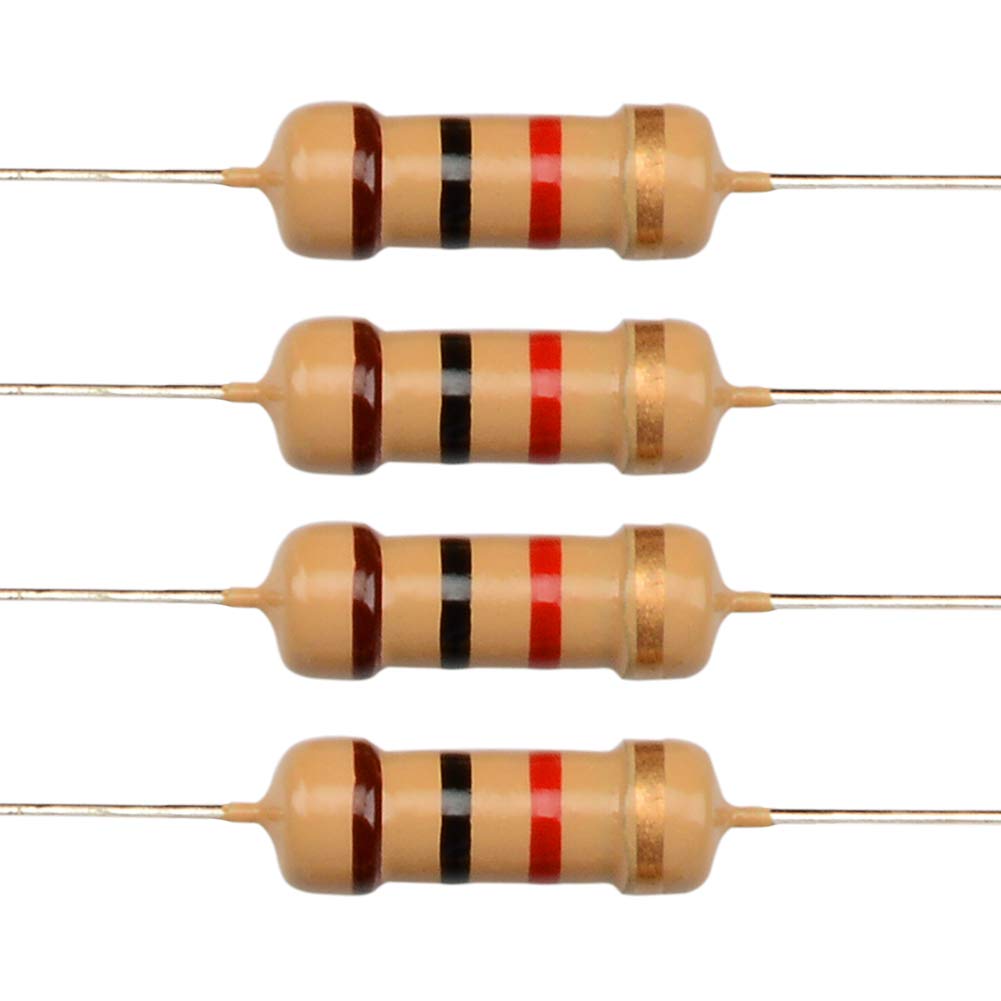 Resistor 1k Ohm 1/2 W 5% (Pack of 100). 