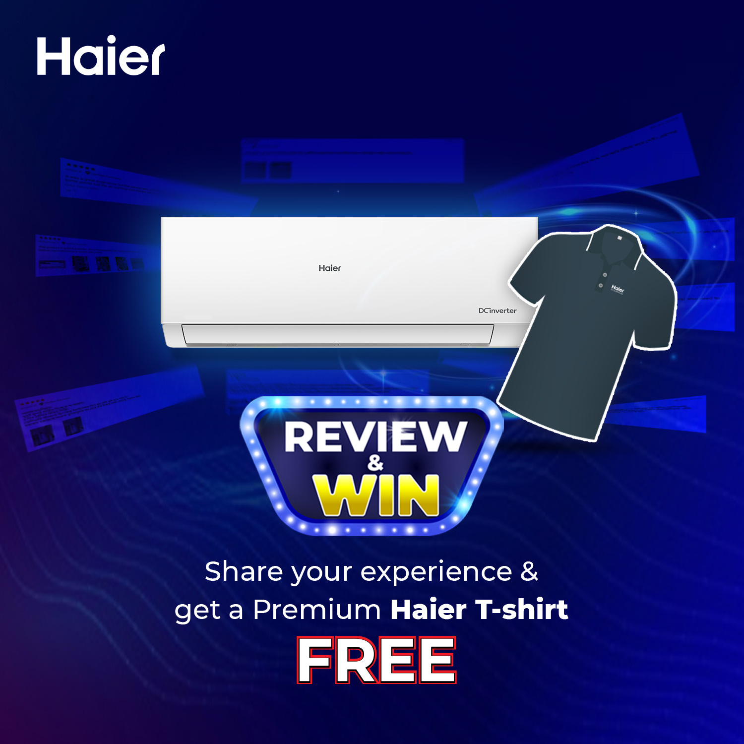 Haier 1.6 Ton Virus Killer UVCool Inverter AC - HSU-19UVCool(INV)(Pro). 