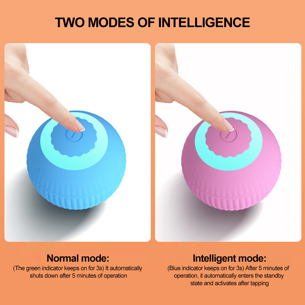 SF Smart Cat Toys Automatic Rolling Ball Electric Cat Interactive Toys Cats Training Self-moving Kitten Toys for Indoor Playing. 