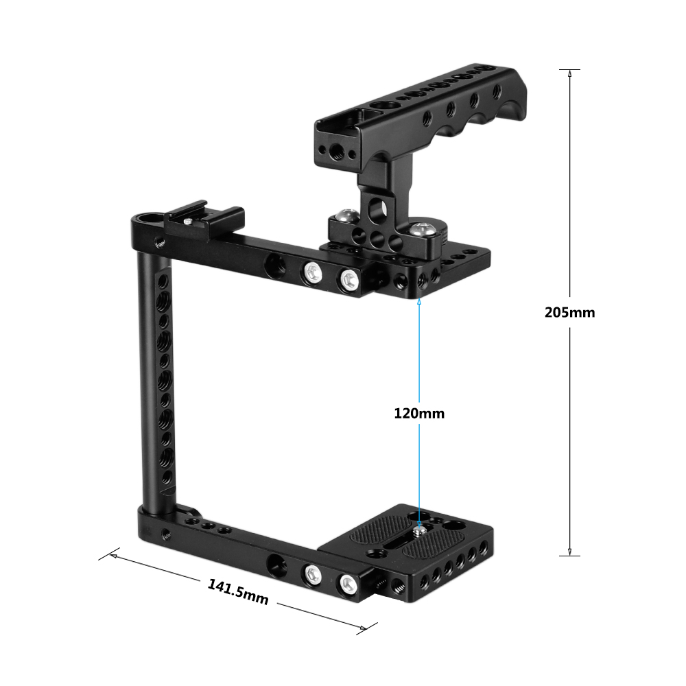 CAMVATE kamera kafesi Rig Canon 650D,600D,550D,500D,450D,760D,D3200, d3300, D5200,D5500,D300S,D610,a58,a7,a7II,GH5/GH4/GH3/GH2. 