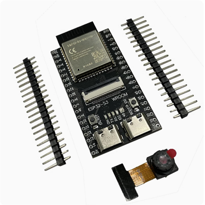 ESP32-S3 WROOM N16R8 CAM Development BoardWiFi Bluetooth Camera Module Onboard ESP32-S3-WROOM-1 N16R8 Module Easy Install Easy to Use with OV2640. 