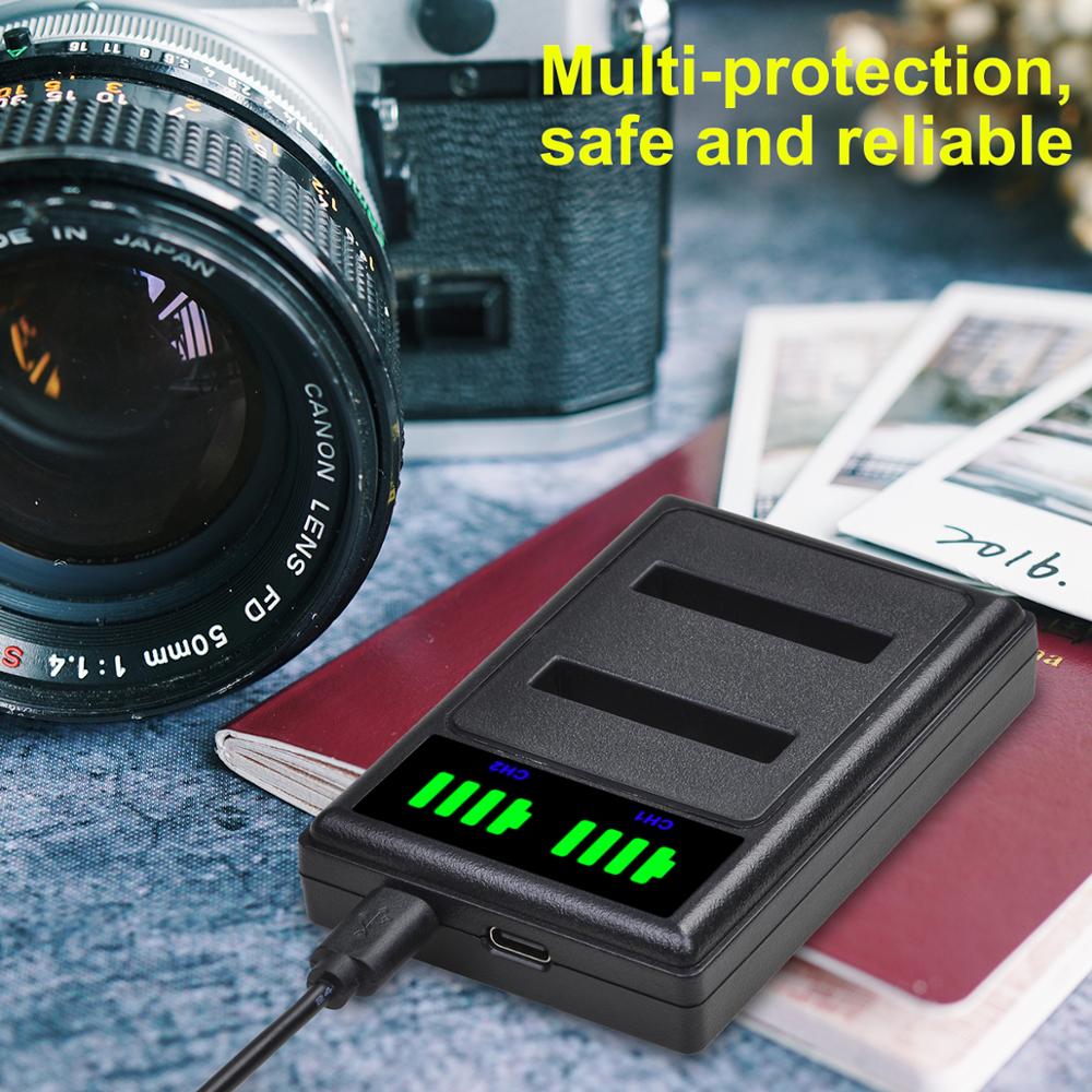 Batmax NP-50 fuji NP50 Battery +LED USB Dual Charger For Nigit Vision Camera for FUJIFILM for Pentax D-Li68 for KODAK KLIC-7004. 