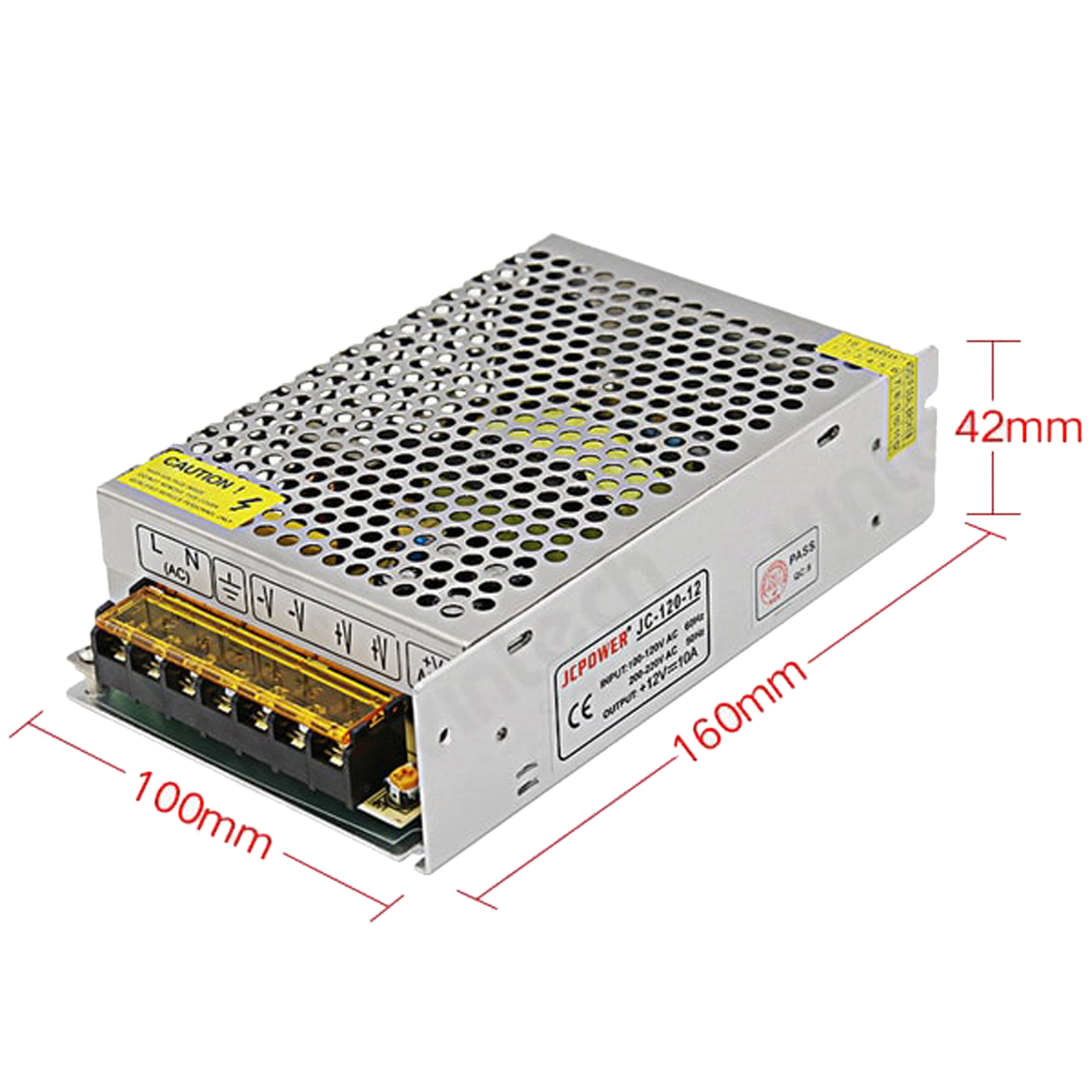 High quality 12 volt 10 amp AC to DC smps power supply 12V 10A 120w slim smps circuit Power Supply Adapter. 