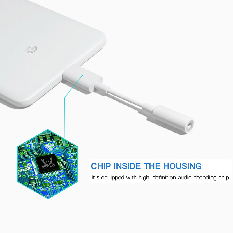 For Google Pixel 3 3XL 4 4XL 4A 5 Pro 6A 6 Pro Pixel 7 Pro Headphone Adapter USB C to 3.5mm Aux Jack Headphone Jack Adapter Converter For Pixel 2 2XL Pixel 3 3XL Realtek Noise Cancelling Chip DAC Chipset Inside White. 