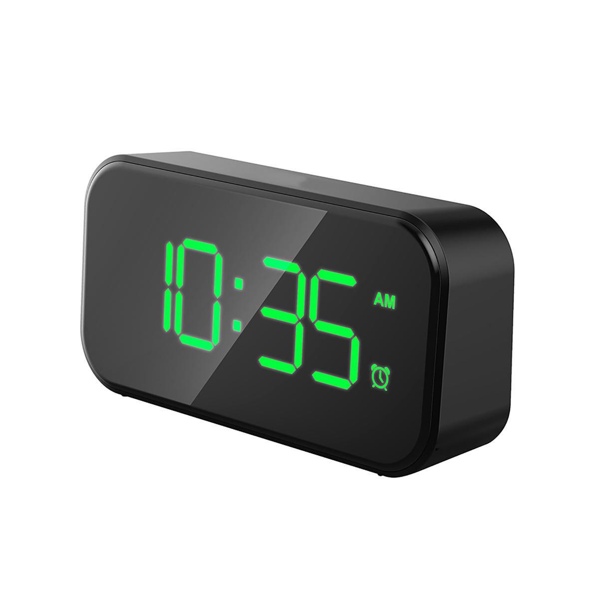 Stylish Full-Screen LED Digital Display Snooze Touch Alarm Clock Home Decor